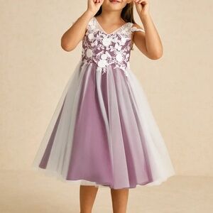NEW Azazie Flower Girl Dress Sunnie Mulberry Size 2